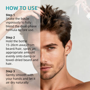 Spray para Después del Afeitado para el Cuidado de la <span class=keywords><strong>Barba</strong></span>, Marca Privada, Hidratante, Nutritivo y Calmante, Spray para el Cuidado de la <span class=keywords><strong>Barba</strong></span> y el Cabello para Hombres - Product Image 5