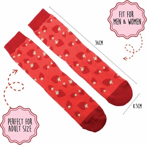 Meias Personalizadas de Design Profissional em Tricô, Caixa de Presente com Tema de Frutas (Morango, Mirtilo, Geleia e Mel), Meias para Homens e Mulheres - Product Image 2