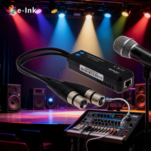 Dongle d'entré<span class=keywords><strong>e</strong></span> analogique <span class=keywords><strong>Dante</strong></span> 2 canaux 24 bits 96 kHz PoE XLR pour transmission de données vidéo pour microphone et mixeur audio professionnels - Product Image 4
