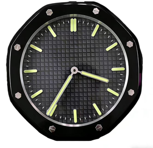 Reloj de Pared de Metal Artístico Creativo, Moderno y de Lujo, Decoraciones Navideñas, Relojes de Metal con Forma de Reloj, para Sala de Estar, Hotel, OEM/ODM - Product Image 1