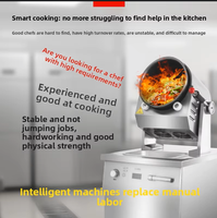 Machine de cuisson automatique électrique à tambour rotatif 5KW, robot de cuisine intelligent, OEM ODM pour cuisine centrale et buffet