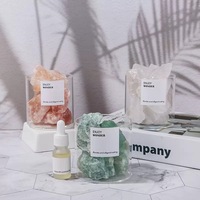 Pot de ciment en pierre de lave de parfum pour la maison diffuseur en cristal de pierre naturelle aromathérapie conteneur en verre diffuseur de ciment diffuseur de pierre