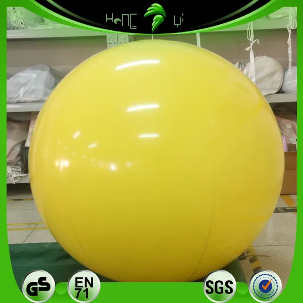 Glänzende gelbe aufblasbare elastische runde Luftballons Weiches aufblasbares Spielzeug