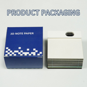 Tùy Chỉnh Chú Ý 3D Nghệ Thuật Memo Pad Cube Sticker Tear Off Castle 3D Notepad Với Chủ Bút - Product Image 5