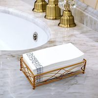 Serviettes jetables en Airlaid effet lin blanc avec logo personnalisé pour la restauration, les hôtels, les mariages, les traiteurs, OEM