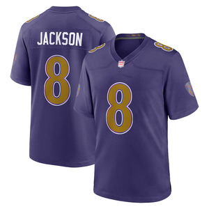 Maillots de football américain personnalisés 2026 Baltimore, brodés et cousus, uniformes sportifs pour jeunes avec logos, couleur violet - Product Image 4