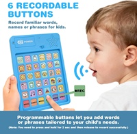 Tablette éducative interactive sonore en PVC pour enfants, jouet d'apprentissage pour tout-petits, fabrication OEM ODM sur mesure