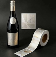 Etiqueta Personalizada para Vino, Segura para Alimentos, Duradera, Holográfica, Ecológica, Resistente al Agua y al Aceite, con Estampado Dorado en Caliente, Cumple con la Normativa de la FDA