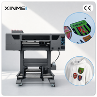 Mesin Printer Inkjet Transfer Panas TPU XINMEI A1 I3200 untuk Label Timbul 3D Digital Roll-to-Roll
