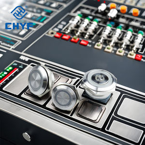 12/16/19 мм светодиодный металлический кнопочный выключатель мини-подсвеченный кольцевой выключатель питания ПК со светодиодной лампой 12 В 24 В мгновенный - Product Image 4