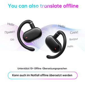 Écouteurs Open-Ear Bluetooth 5.4 sans fil avec affichage numérique, longue autonomie, non-réducteurs de bruit, TWS - Product Image 4
