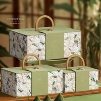 Boîte cadeau personnalisée en carton gris avec poignée, fermeture magnétique, doublure en mousse, OEM/ODM disponible, options d'impression UV et de marquage à chaud du logo