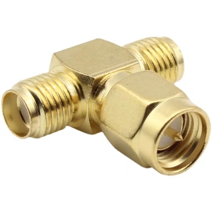 Sma Adapter 3 Way Connector Lte Gps Wifi Antenna Sma Male to Dual Sma Female for Ham Radio <b>Digital</b> Tv Gsm 3g 4g 1.5 - Product Image 1