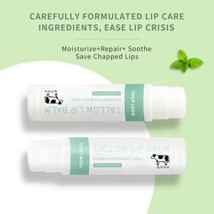 Marque privée Lèvres réparatrices <span class=keywords><strong>Ultra</strong></span> hydratantes nourries à l'herbe Suif <span class=keywords><strong>Baume</strong></span> à lèvres Traitement Chapstick Peptide <span class=keywords><strong>Baume</strong></span> à lèvres pour hommes - Product Image 5