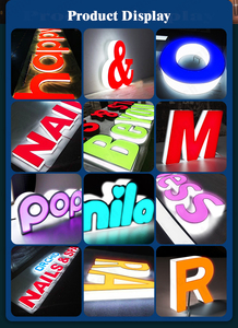 Enseigne personnalisée pour magasin, enseigne lumineuse à lettres LED, enseigne frontale pour commerce, enseigne LED RGB, lettres en relief LED - Product Image 2