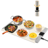 Tapis chauffant pliable enroulable pour les aliments Tapis chauffant en silicone Plateau chauffant pour les aliments Plateau chauffant électrique réglable pour les aliments