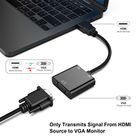Adaptador VGA Personalizable con Baño de Oro (Macho/Hembra) para Computadora/Laptop/PC/Monitor, Modelo 000113, Material ABS/PVC