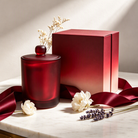 d'huile parfumée en forme de citrouille d'automne de luxe de haute qualité pot en verre bougie parfumée de Noël et d'Halloween