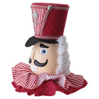 Großhandel Nussknacker Christbaumspitze Weihnachtsdeko 30x30x15cm Top-Ornament für Wohnzimmer Kamin Krippenbaumspitze Feiertagsdekoration