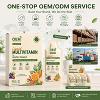 Multivitamine liquide à marque privée pour toute la famille, saveur raisin, soutien immunitaire et digestif, supplément liquide en sachet, OEM ODM