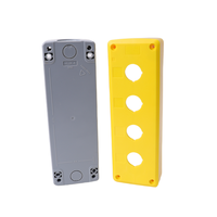 RY-ELE Boîtier de bouton d'arrêt d'urgence industriel ABS à trou unique 22mm X4-YG IP67 IK08 1NO 10A 220V CE RoHS