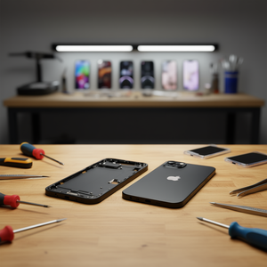 Telaio Intermedio con Cover Posteriore per iPhone 14 Plus Nero - Product Image 3