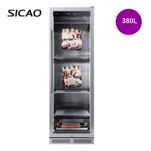 Refrigerador de exhibición de queso para la cocina, para carne seca envejecida, 380L