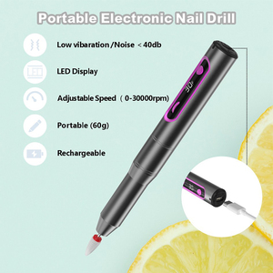 Machine à ongles <span class=keywords><strong>électrique</strong></span> professionnelle haute vitesse 30000 tr/min sans fil, <span class=keywords><strong>kit</strong></span> de <span class=keywords><strong>pédicure</strong></span> et de <span class=keywords><strong>manucure</strong></span> avec lime à ongles et ponceuse à ongles - Product Image 3