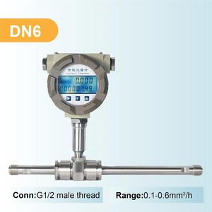 FTPSSSRQC Stainless Steel Turbine <b>Flow</b> <b>Meter</b> DN6 Threaded Digital For <b>Water</b> Diesel 4 20mA RS485 Output - Product Image 2