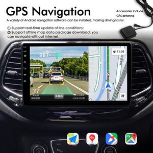 Radio Android 13 con 128 GB de ROM, 2 DIN, GPS, Estéreo para Jeep Compass 2017-2019, Autoradio Inalámbrico, CarPlay, Reproductor Multimedia de Video para Auto - Product Image 4