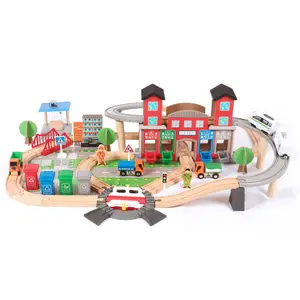 Early Education Space Rail Car Entrance Adventure Building Parking Lot Small Train Boy 3 Years Old 4 Children's Toys