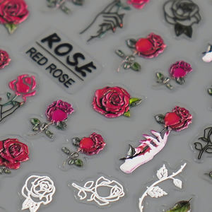 Autocollants pour ongles en relief 5D, autocollants adhésifs pour ongles, décoration pour manucure - Product Image 3