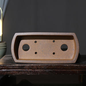 Высокое качество Zisha Фиолетовый песчаный прямоугольный узкий бассейн ручной горшок для сжигания дров бонсай Настольный горшок для посадки подвесной цветочный горшок - Product Image 5