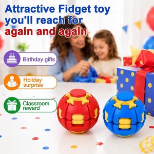 Hot New 3D Print Spin Stress <b>Ball</b>, Squishy Portable Fidget Toy for All Ages Halloween & Christmas Styles <b>Squeeze</b> - Product Image 2