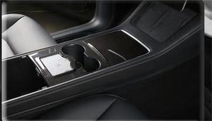 Couvercle de panneau de garniture de console centrale en fibre de carbone véritable pour <span class=keywords><strong>Tesla</strong></span> <span class=keywords><strong>Model</strong></span> <span class=keywords><strong>3</strong></span>/ <span class=keywords><strong>Model</strong></span> Y mise à niveau et reconstruction - Product Image 5