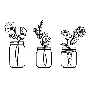 Flores al por Mayor en un Jarrón, Decoración de Pared de Metal, Decoraciones para el Hogar, para Sala de Estar, Decoración de Dormitorio - Product Image 1