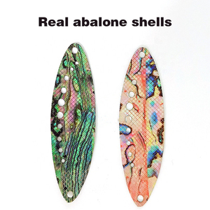 Nouvelle cuillère à pêche en nacre d'ormeau OEM 20g 25g 30g, leurre artificiel à paillettes, réalisme élevé <span class=keywords><strong>pour</strong></span> la pêche au saumon, à la <span class=keywords><strong>truite</strong></span>, en eau salée - Product Image 4