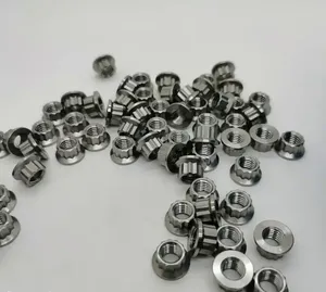 Chất lượng cao Titan <span class=keywords><strong>Lug</strong></span> Nut M10 Metric Hex hợp kim titan 12 điểm mặt bích NUT - Product Image 6