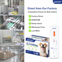 Bandelettes de test vétérinaire CPV Ag, kit de test rapide, détection du parvovirus canin, échantillon fécal de chien, prix d'usine OEM vétérinaire