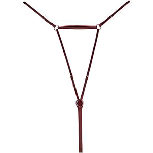 Nueva llegada: Placa de pecho plana de cuero ajustable para brida inglesa |   Ajustable en 5 direcciones con herrajes de acero inoxidable - Product Image 2