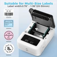 Imprimante thermique sans fil Phomemo M120, imprimante d'étiquettes thermiques, mini imprimante portable, créateur d'étiquettes de codes QR