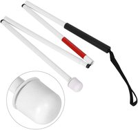 Vouwen Verstelbare Wandelstok Krukken Opvouwbare Wandelstok, Verstelbare Lengte, Voor Ouderen Blind Outdoor Camping Wandelen
