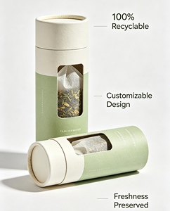 Tube en papier de petite taille pour sachets de thé et mini-échantillons - Product Image 5