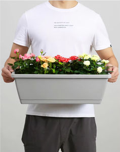 Maceta Larga Ecológica de Plástico <span class=keywords><strong>con</strong></span> Orificios de Drenaje para Cultivo de Vegetales Moderno en Interiores/Exteriores y Balcones - Product Image 2