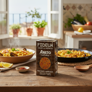 Caldo de Marisco Fideuá de Primera Calidad Hecho en España, 6X1L, Base de Cocina con Ingredientes Puros y Nutritivos, en Venta - Product Image 3
