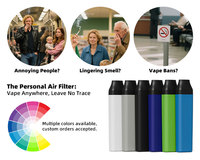 Filtre à air personnel de haute qualité pour piéger la fumée et les odeurs Copain de fumée de filtration d'haleine léger pour les voyages en voiture de bureau à domicile