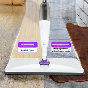 Vendas Quentes Mop Microfibra Ecológico Recarregável para Limpeza de Piso Antibacteriana com Spray Duplo Seco e Úmido - Product Image 4