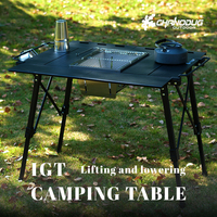Meubles de jardin d'extérieur coréens 2024, ultralégers, portables, pliables, en aluminium, table de camping IGT pour barbecue