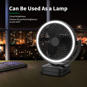 2 in1 chức năng 5V 2A 5W 7 inch USB có thể sạc lại xách tay mini điện máy tính để bàn boong bảng đứng Clip fan hâm mộ với Li-on Pin - Product Image 2