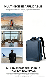 <span class=keywords><strong>Mochila</strong></span> Minimalista Negra para Portátil, para Estudiantes Universitarios, Bolso Resistente para la Universidad, para Hombres, con Impresión <span class=keywords><strong>de</strong></span> Logotipo Personalizado para Regalos Corporativos 2026 - Product Image 3